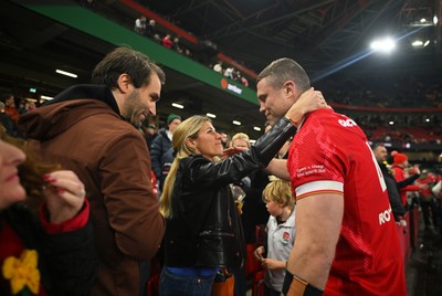 150325 - Wales v England - Guinness Six Nations - Will Rowlands of Wales reacts following the end of the match