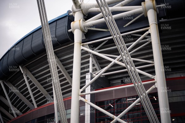 150325 - Wales v England - Guinness Six Nations - External Views of Principality Stadium ahead of the game 