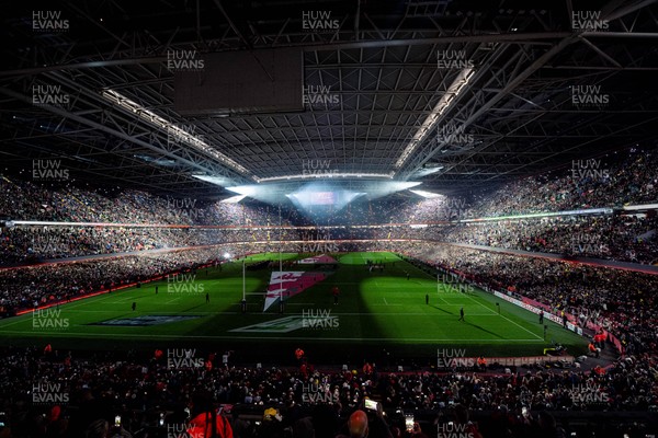 150325 - Wales v England - Guinness Six Nations - Pre-match - light and pyrotechnic show   