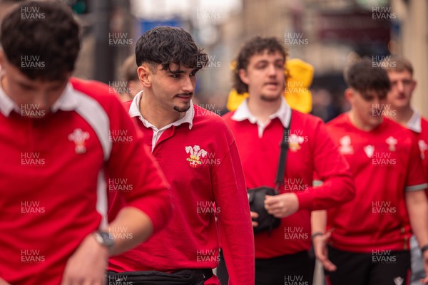 150325 - Wales v England - Guinness Six Nations -  Fans in the City Centre Ahead of the match 