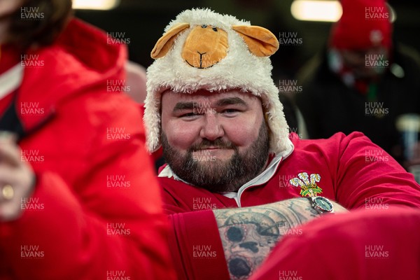 150325 - Wales v England - Guinness Six Nations - Wales Fans inside the stadium during the game   