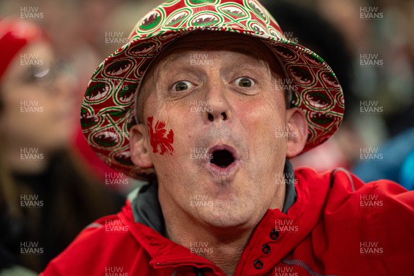 150325 - Wales v England - Guinness Six Nations - Wales Fans inside the stadium during the game   