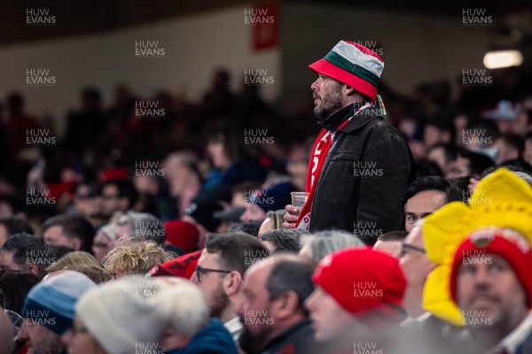 150325 - Wales v England - Guinness Six Nations - Wales Fans inside the stadium during the game   