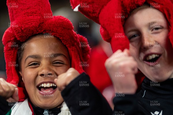 150325 - Wales v England - Guinness Six Nations - Wales Fans inside the stadium during the game   