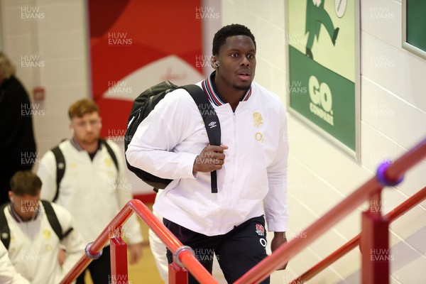 150325 - Wales v England - Guinness Six Nations Championship - Maro Itoje of England arrives at the stadium