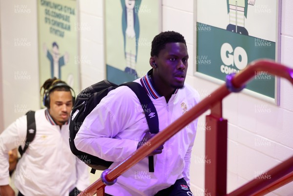 150325 - Wales v England - Guinness Six Nations Championship - Maro Itoje of England arrives at the stadium