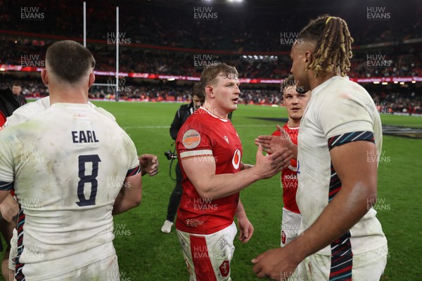 150325 - Wales v England - Guinness Six Nations Championship - Jac Morgan of Wales at full time