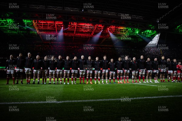 150325 - Wales v England - Guinness Six Nations Championship - Wales sing the anthem