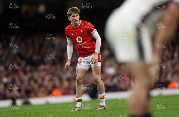 150325 - Wales v England - Guinness Six Nations Championship - Ellis Mee of Wales 