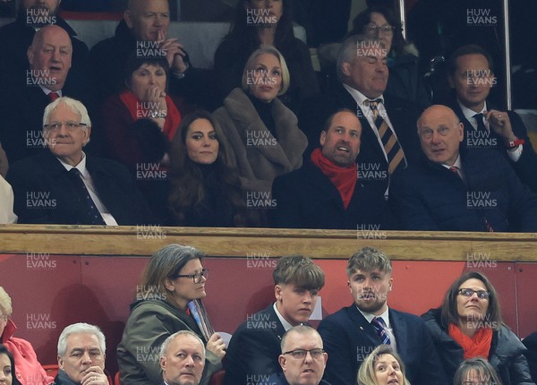 150325 Wales v England, Guinness Mens Six Nations - Hugh Grant watches the match