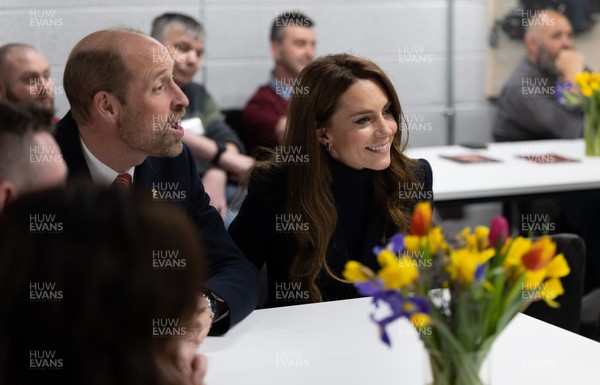 150325 Wales v England, Guinness Mens Six Nations - William, Prince of Wales along with Catherine, Princess of Wales meet former players and their families supported by the WRU Charitable Trust at the Wales v England Six Nations match at the Principality Stadium, Cardiff