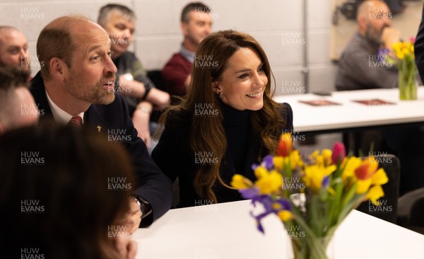 150325 Wales v England, Guinness Mens Six Nations - William, Prince of Wales along with Catherine, Princess of Wales meet injured players and their families at the Wales v England Six Nations match at the Principality Stadium, Cardiff