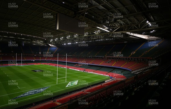 150325 - Wales v England - Guinness Six Nations - General view inside of the stadium ahead of kick off 