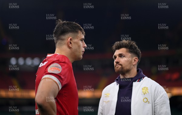 150325 - Wales v England - Guinness Six Nations - Dafydd Jenkins of Wales and Henry Slade