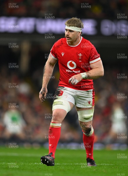 150325 - Wales v England - Guinness Six Nations - Aaron Wainwright of Wales 