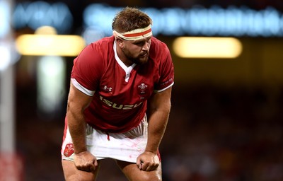 170819 - Wales v England - Under Armour Summer Series - Tomas Francis of Wales