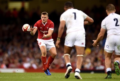 170819 - Wales v England - Under Armour Summer Series - Dan Biggar of Wales