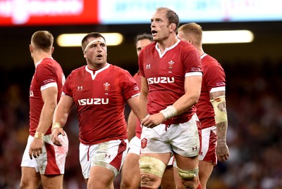 170819 - Wales v England - Under Armour Summer Series - Wyn Jones and Alun Wyn Jones of Wales