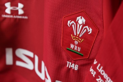 170819 - Wales v England - Under Armour Summer Series - Wales Jersey in Dressing Room