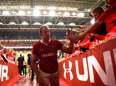 170819 - Wales v England - Under Armour Summer Series - Alun Wyn Jones of Wales at the end of the game