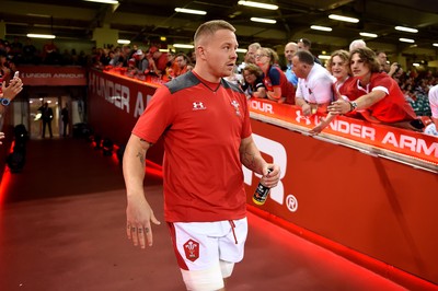 170819 - Wales v England - Under Armour Summer Series - James Davies of Wales