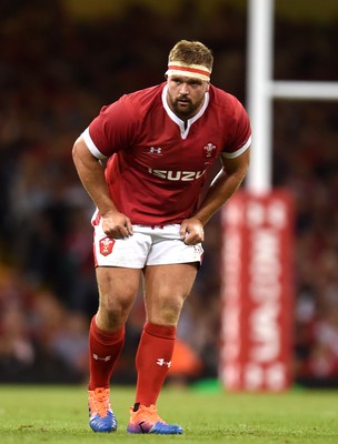 170819 - Wales v England - Under Armour Summer Series - Tomas Francis of Wales