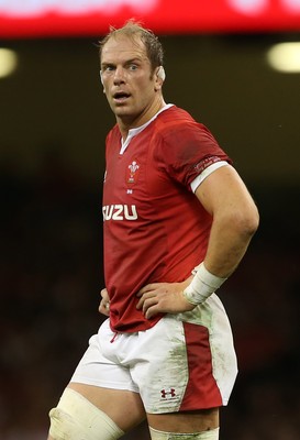 170819 - Wales v England - RWC Warm Up - Under Armour Summer Series - Alun Wyn Jones of Wales