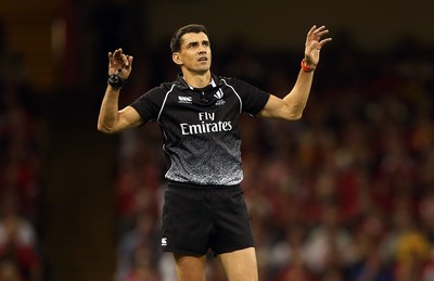 170819 - Wales v England - RWC Warm Up - Under Armour Summer Series - Referee Pascal Gauzere