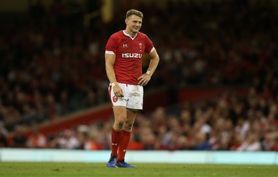 170819 - Wales v England - RWC Warm Up - Under Armour Summer Series - Dan Biggar of Wales