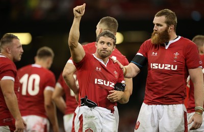 170819 - Wales v England - RWC Warm Up - Under Armour Summer Series - Leigh Halfpenny of Wales