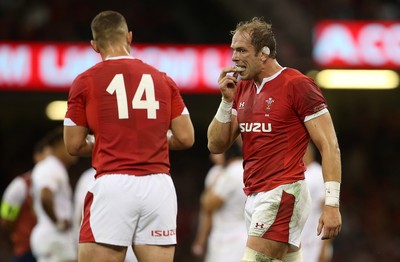 170819 - Wales v England - RWC Warm Up - Under Armour Summer Series - Alun Wyn Jones of Wales