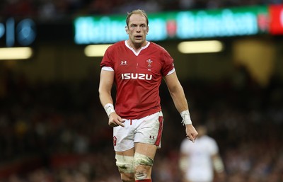 170819 - Wales v England - RWC Warm Up - Under Armour Summer Series - Alun Wyn Jones of Wales