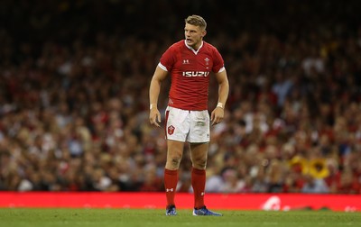 170819 - Wales v England - RWC Warm Up - Under Armour Summer Series - Dan Biggar of Wales