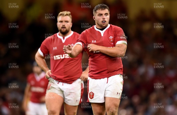170819 - Wales v England - Under Armour Summer Series - Tomas Francis (L) and Nicky Smith of Wales