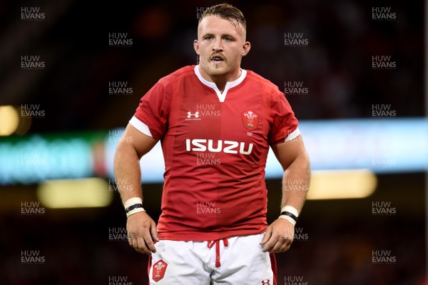 170819 - Wales v England - Under Armour Summer Series - Dillon Lewis of Wales
