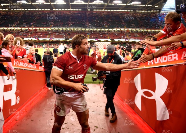 170819 - Wales v England - Under Armour Summer Series - Leigh Halfpenny of Wales at the end of the game