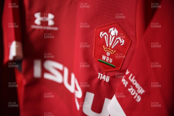170819 - Wales v England - Under Armour Summer Series - Wales Jersey in Dressing Room