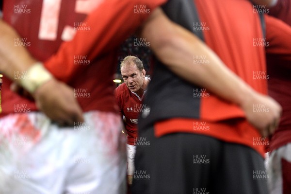 170819 - Wales v England - Under Armour Summer Series - Alun Wyn Jones of Wales at the end of the game