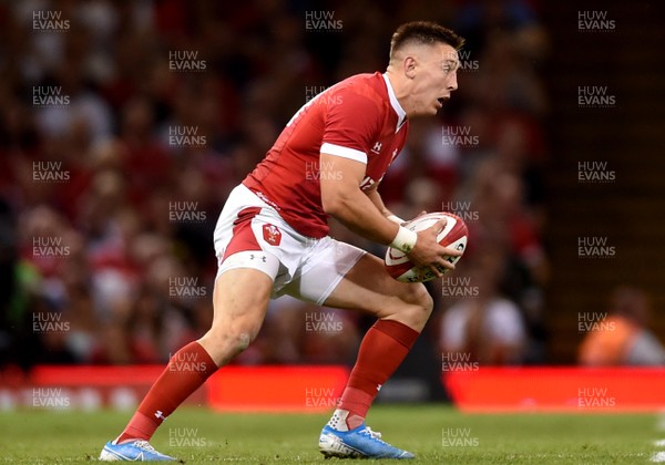 170819 - Wales v England - Under Armour Summer Series - Josh Adams of Wales