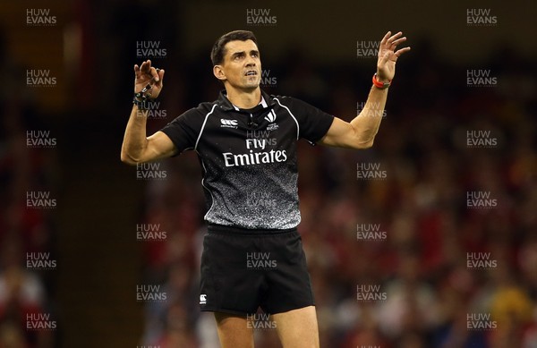 170819 - Wales v England - RWC Warm Up - Under Armour Summer Series - Referee Pascal Gauzere