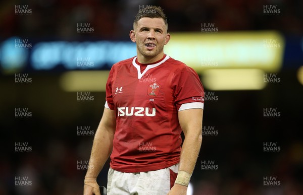 170819 - Wales v England - RWC Warm Up - Under Armour Summer Series - Elliot Dee of Wales
