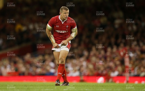 170819 - Wales v England - RWC Warm Up - Under Armour Summer Series - Hadleigh Parkes of Wales