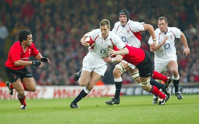 220203 - Wales v England - Six Nations Championship - England's Will Greenwood breaks away