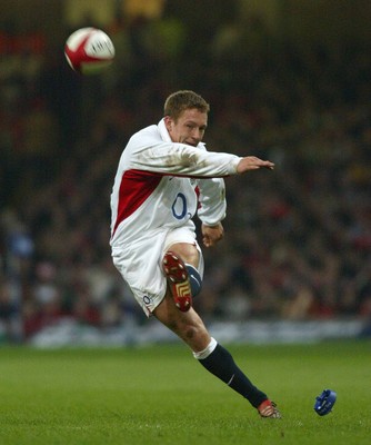 220203 - Wales v England - Six Nations Championship - England Outside-half Jonny Wilkinson kicks another penalty