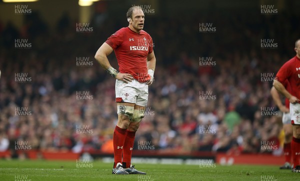 230219 - Wales v England - Guinness 6 Nations Championship - Alun Wyn Jones of Wales