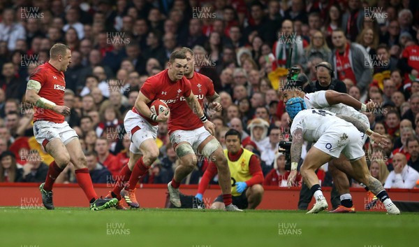 230219 - Wales v England - Guinness 6 Nations Championship - George North of Wales