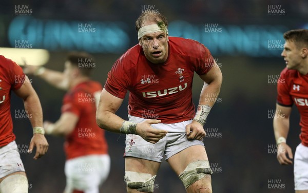 230219 - Wales v England - Guinness 6 Nations Championship - Alun Wyn Jones of Wales