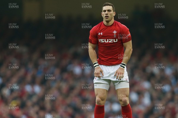 230219 - Wales v England, Guinness Six Nations Championship - George North of Wales