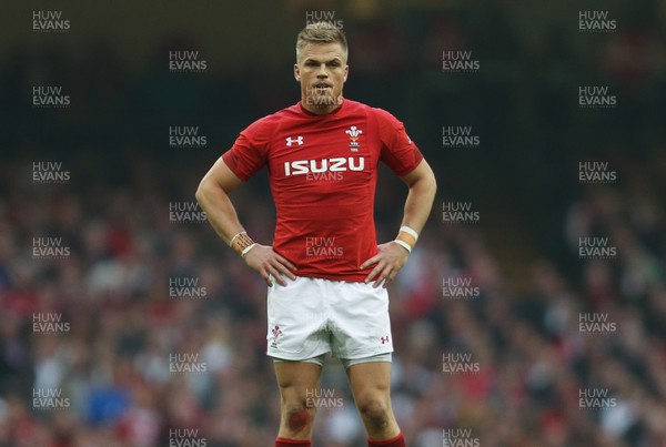 230219 - Wales v England, Guinness Six Nations Championship - Gareth Anscombe of Wales  