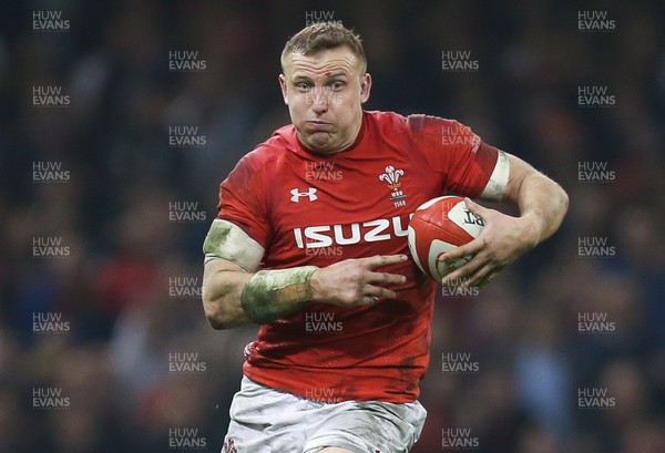230219 - Wales v England, Guinness Six Nations Championship - Hadleigh Parkes of Wales 